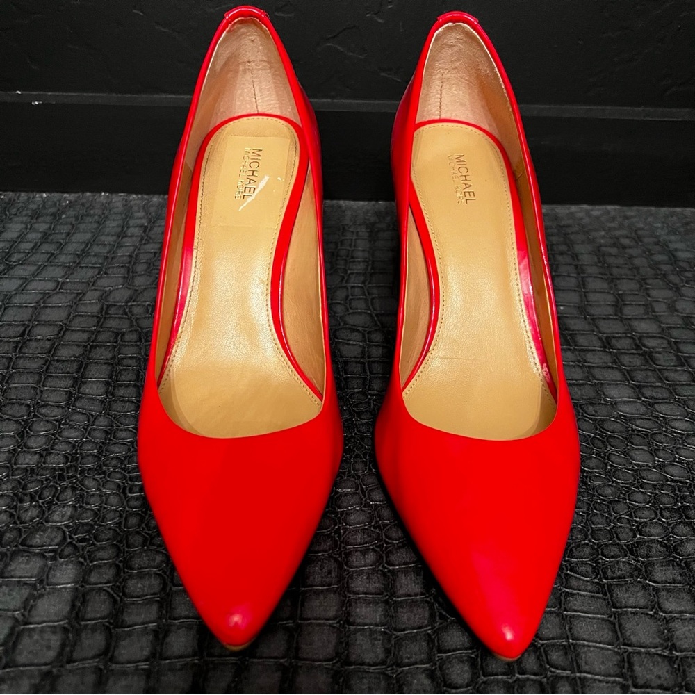 MICHAEL Michael Kors Red Pointed Toe Pumps